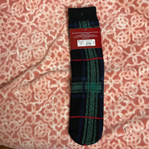 3 PAIRS FOR $5.00 Wondershop Plaid Socks in Black, Green, and Red - Picture 3 of 3